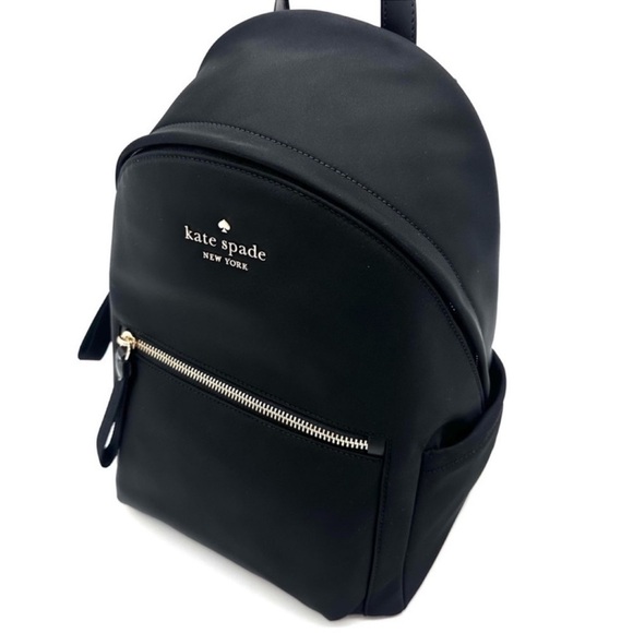 Kate Spade Chelsea Nylon Medium Backpack Black/Gold (NWT) main image 12